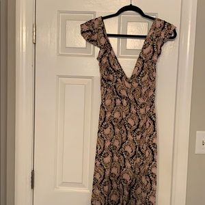 Long printer Romper Dress